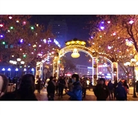 哈尔滨中央大街节日灯